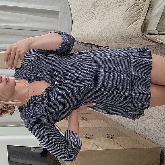 Joie Blue & White Mini Dress - Picture 1 of 7